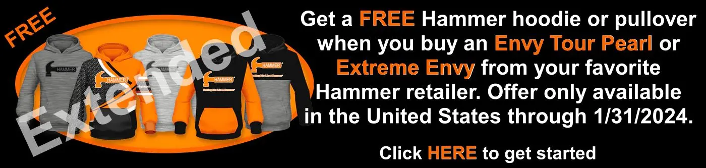 Free Hoodie or Pullover With Purchase Of Hammer Envy Tour Pearl or Hammer Extreme Envy Banner